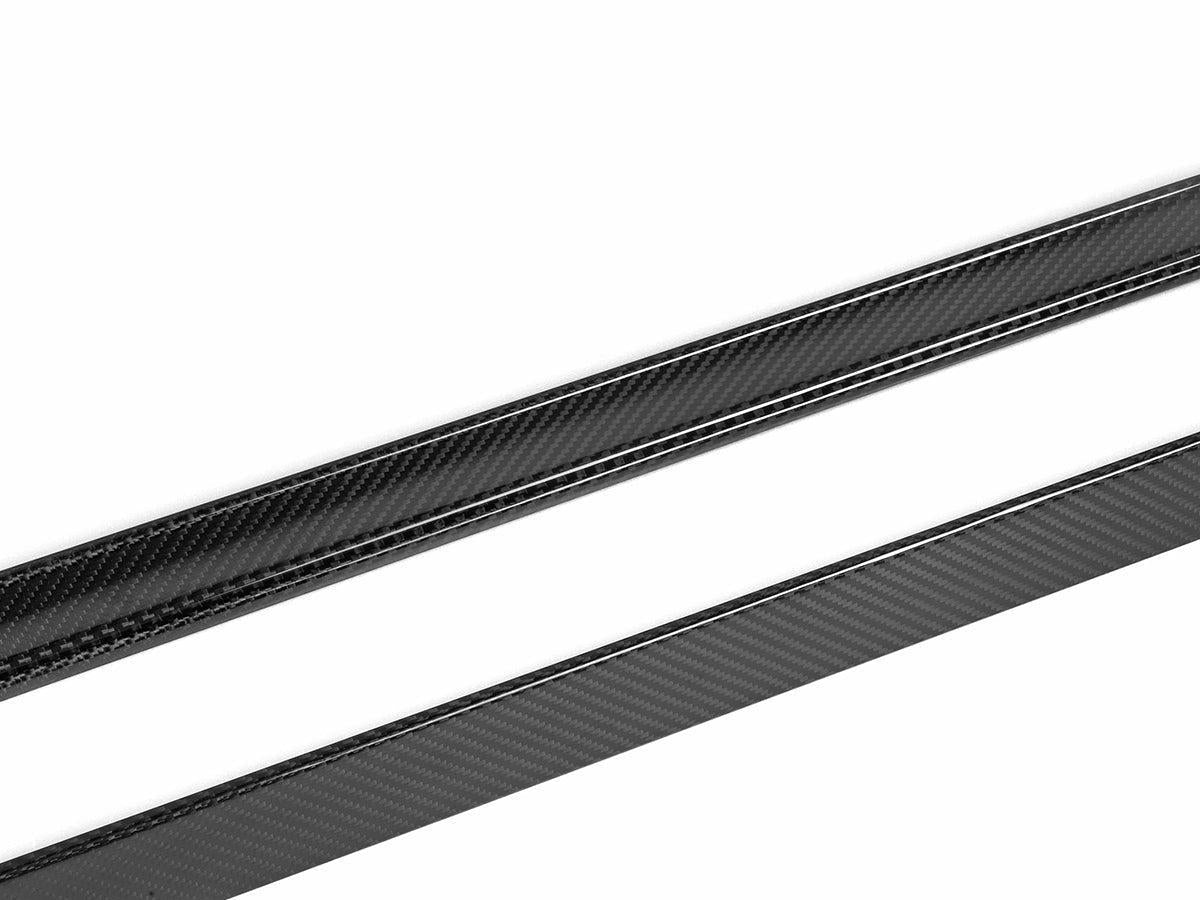 AutoTecknic Dry Carbon Fiber Side Skirt Extension Set - G60 5-Series-Exterior-Silicon Valley Bimmer
