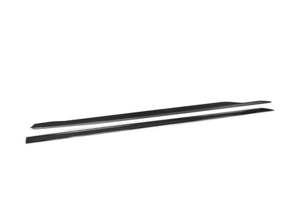 AutoTecknic Dry Carbon Fiber Side Skirt Extension Set - G60 5-Series-Exterior-Silicon Valley Bimmer