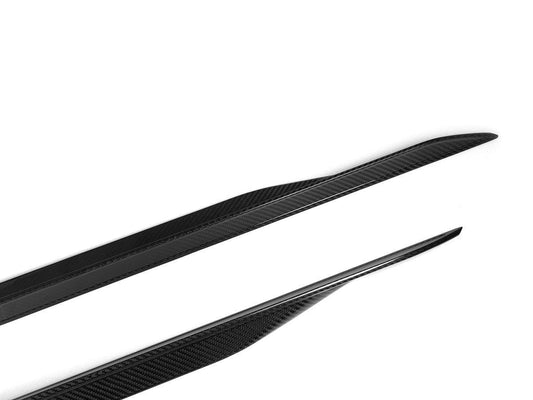 AutoTecknic Dry Carbon Fiber Side Skirt Extension Set - G60 5-Series-Exterior-Silicon Valley Bimmer