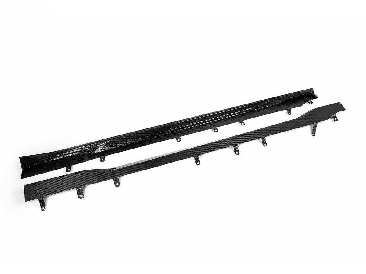 AutoTecknic Dry Carbon Fiber Side Skirt Extension Set - G87 M2-Exterior-Silicon Valley Bimmer