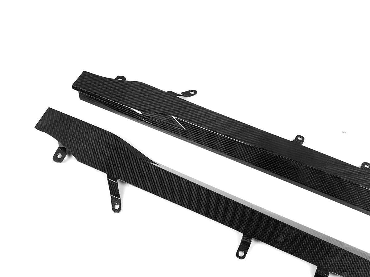 AutoTecknic Dry Carbon Fiber Side Skirt Extension Set - G87 M2-Exterior-Silicon Valley Bimmer