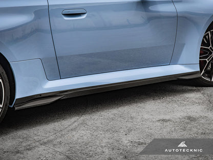 AutoTecknic Dry Carbon Fiber Side Skirt Extension Set - G87 M2-Exterior-Silicon Valley Bimmer