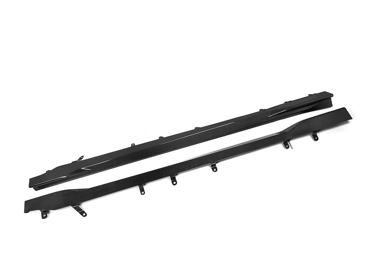 AutoTecknic Dry Carbon Fiber Side Skirt Extension Set - G87 M2-Exterior-Silicon Valley Bimmer