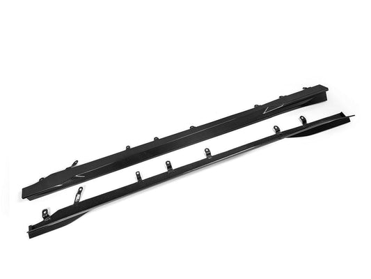 AutoTecknic Dry Carbon Fiber Side Skirt Extension Set - G87 M2-Exterior-Silicon Valley Bimmer