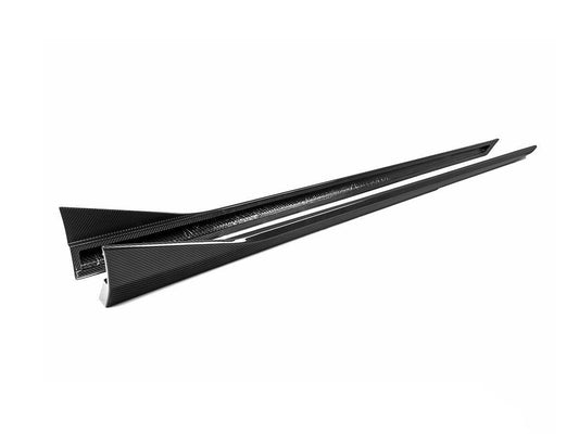 AutoTecknic Dry Carbon Fiber Side Skirt Extension Set - G90/ G99 M5-Exterior-Silicon Valley Bimmer