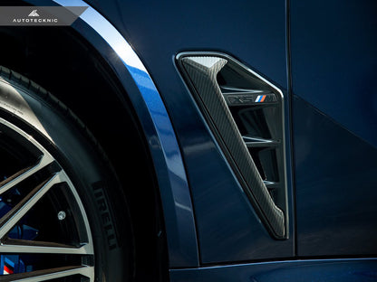 AutoTecknic Dry Carbon Fiber Side Vent Set - F95 X5M Pre-LCI-Exterior-Silicon Valley Bimmer