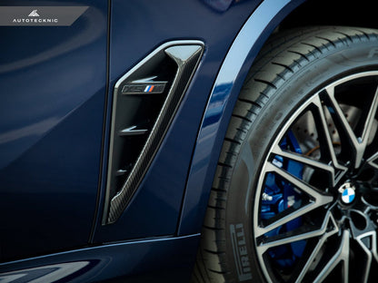 AutoTecknic Dry Carbon Fiber Side Vent Set - F95 X5M Pre-LCI-Exterior-Silicon Valley Bimmer