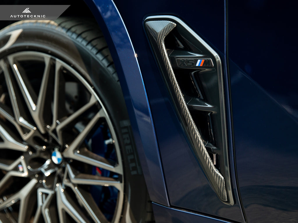 AutoTecknic Dry Carbon Fiber Side Vent Set - F95 X5M Pre-LCI-Exterior-Silicon Valley Bimmer