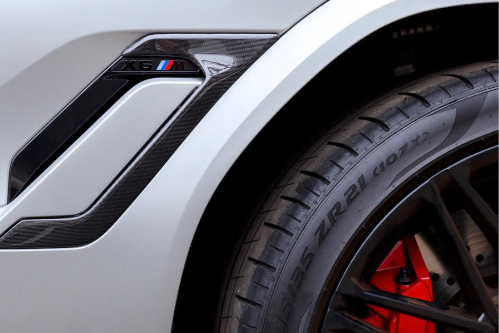 AutoTecknic Dry Carbon Fiber Side Vent Set - F96 X6M-Exterior-Silicon Valley Bimmer