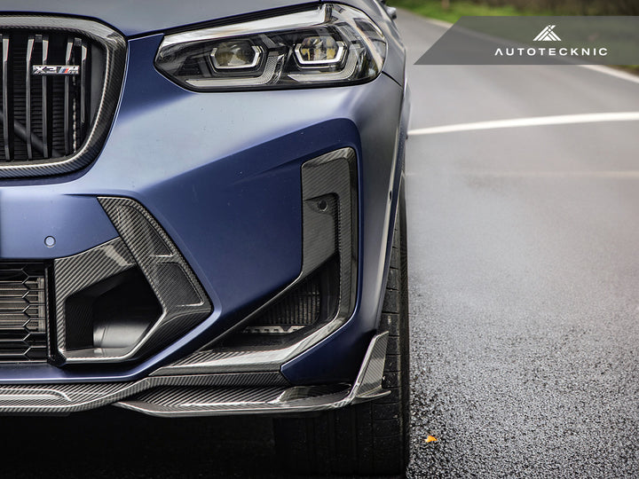 AutoTecknic Dry Carbon Front Bumper Air Vent Set - F97 X3M LCI | F98 X4M LCI-Exterior-Silicon Valley Bimmer