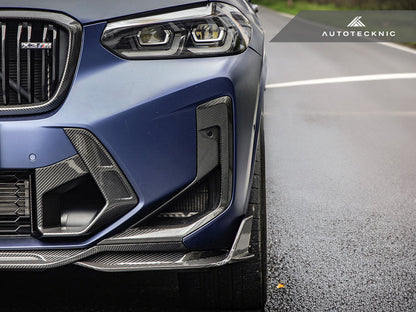 AutoTecknic Dry Carbon Front Bumper Air Vent Set - F97 X3M LCI | F98 X4M LCI-Exterior-Silicon Valley Bimmer
