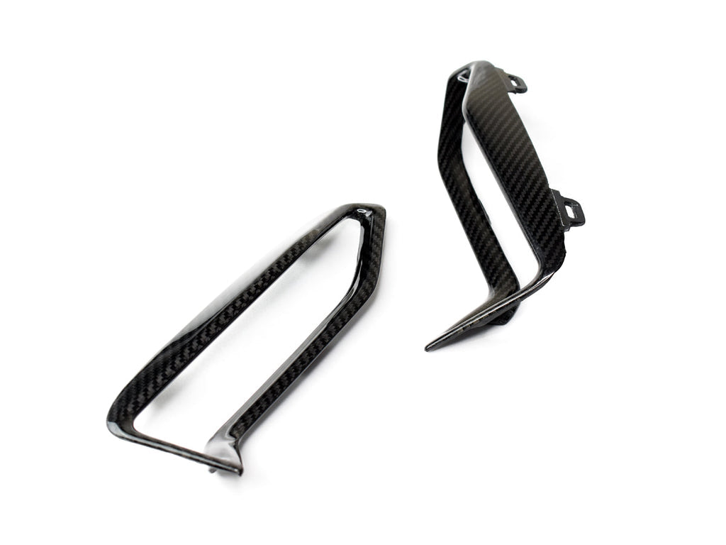 AutoTecknic Dry Carbon Front Bumper Grille Trim Set - G20 M340i M-Sport Pre-LCI-Exterior-Silicon Valley Bimmer