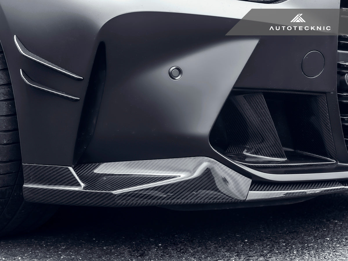 AutoTecknic Dry Carbon Front Bumper Lower Vent Set - G80 M3 | G82/ G83 M4-Exterior-Silicon Valley Bimmer