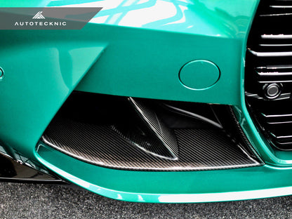 AutoTecknic Dry Carbon Front Bumper Lower Vent Set - G80 M3 | G82/ G83 M4-Exterior-Silicon Valley Bimmer