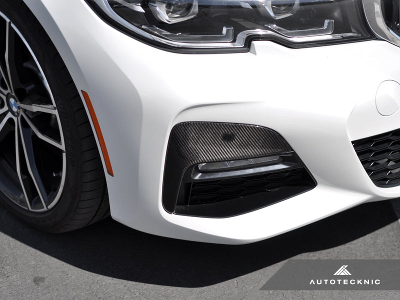 AutoTecknic Dry Carbon Front Bumper Trim - G20 330I M-Sport Pre-LCI-Exterior-Silicon Valley Bimmer