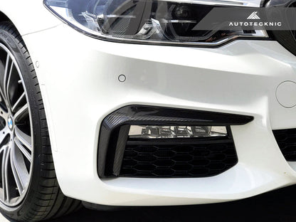 AutoTecknic Dry Carbon Front Bumper Trim - G30 5-Series M-Sport-Exterior-Silicon Valley Bimmer