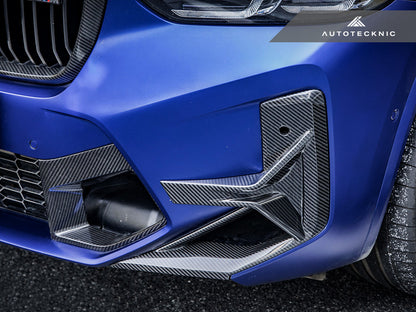 AutoTecknic Dry Carbon Front Bumper Trim Set - F97 X3M LCI | F98 X4M LCI-Exterior-Silicon Valley Bimmer