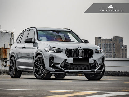 AutoTecknic Dry Carbon Front Bumper Trim Set - F97 X3M LCI | F98 X4M LCI-Exterior-Silicon Valley Bimmer