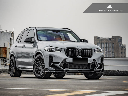 AutoTecknic Dry Carbon Front Bumper Trim Set - F97 X3M LCI | F98 X4M LCI-Exterior-Silicon Valley Bimmer