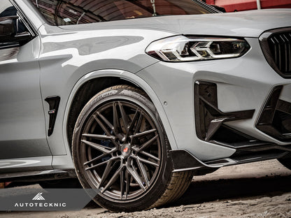 AutoTecknic Dry Carbon Front Bumper Trim Set - F97 X3M LCI | F98 X4M LCI-Exterior-Silicon Valley Bimmer
