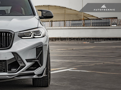 AutoTecknic Dry Carbon Front Bumper Trim Set - F97 X3M LCI | F98 X4M LCI-Exterior-Silicon Valley Bimmer