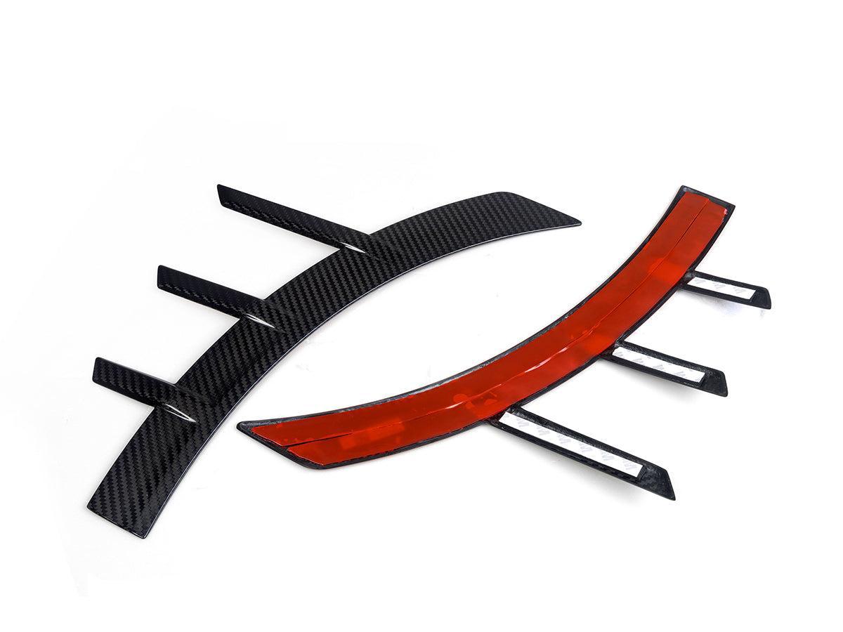 AutoTecknic Dry Carbon Front Fender Arch Trim Set - G87 M2-Exterior-Silicon Valley Bimmer