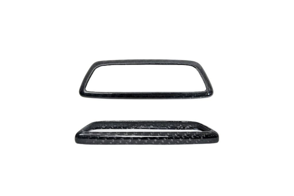AutoTecknic Dry Carbon Front Seat Illuminated Emblem Surround Set - BMW M-Interior-Silicon Valley Bimmer
