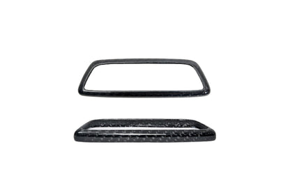 AutoTecknic Dry Carbon Front Seat Illuminated Emblem Surround Set - BMW M-Interior-Silicon Valley Bimmer