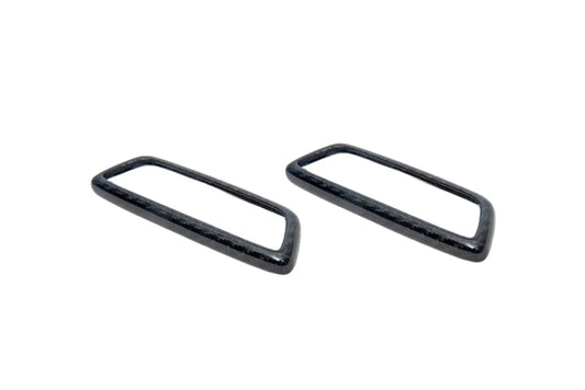 AutoTecknic Dry Carbon Front Seat Illuminated Emblem Surround Set - BMW M-Interior-Silicon Valley Bimmer
