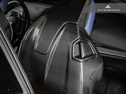 AutoTecknic Dry Carbon Full Seat Back Cover Set - F91/ F92 M8-Interior-Silicon Valley Bimmer