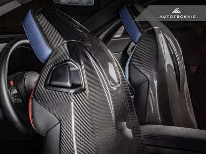 AutoTecknic Dry Carbon Full Seat Back Cover Set - G42 M240I-Interior-Silicon Valley Bimmer