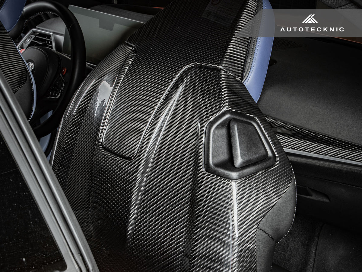 AutoTecknic Dry Carbon Full Seat Back Cover Set - G42 M240I-Interior-Silicon Valley Bimmer