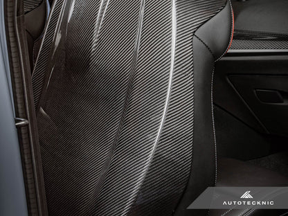 AutoTecknic Dry Carbon Full Seat Back Cover Set - G87 M2-Interior-Silicon Valley Bimmer