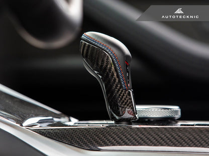 AutoTecknic Dry Carbon Gear Selector Cover - F91/ F92/ F93 M8-Interior-Silicon Valley Bimmer