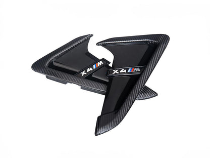 AutoTecknic Dry Carbon Gloss Black Fender Trim Set - F97 X3M | F98 X4M-Exterior-Silicon Valley Bimmer