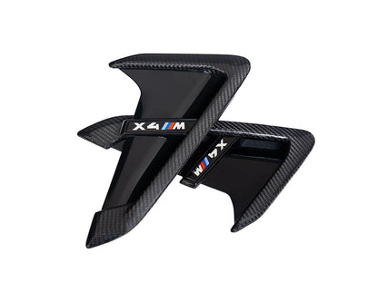AutoTecknic Dry Carbon Gloss Black Fender Trim Set - F97 X3M | F98 X4M-Exterior-Silicon Valley Bimmer