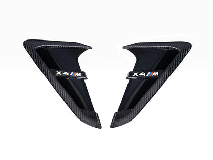 AutoTecknic Dry Carbon Gloss Black Fender Trim Set - F97 X3M | F98 X4M-Exterior-Silicon Valley Bimmer