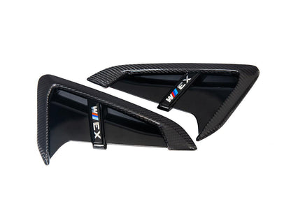 AutoTecknic Dry Carbon Gloss Black Fender Trim Set - F97 X3M | F98 X4M-Exterior-Silicon Valley Bimmer
