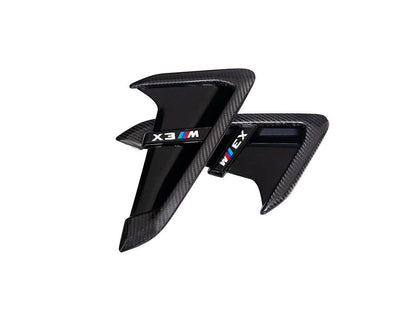 AutoTecknic Dry Carbon Gloss Black Fender Trim Set - F97 X3M | F98 X4M-Exterior-Silicon Valley Bimmer