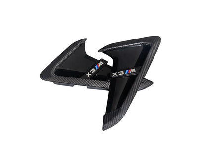 AutoTecknic Dry Carbon Gloss Black Fender Trim Set - F97 X3M | F98 X4M-Exterior-Silicon Valley Bimmer