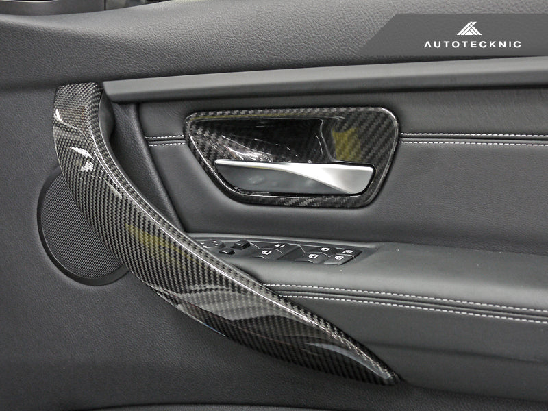 AutoTecknic Dry Carbon Interior Door Handle Trim Set - BMW F-Chassis-Interior-Silicon Valley Bimmer