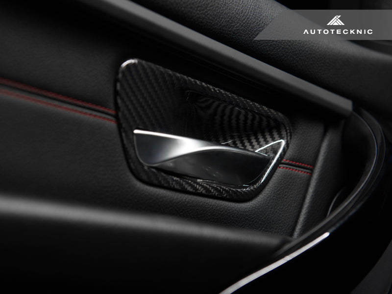 AutoTecknic Dry Carbon Interior Door Handle Trim Set - BMW F-Chassis-Interior-Silicon Valley Bimmer