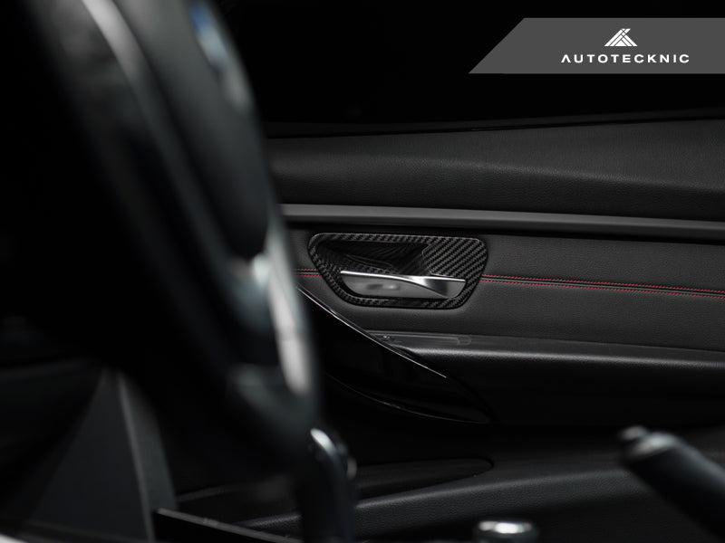 AutoTecknic Dry Carbon Interior Door Handle Trim Set - BMW F-Chassis-Interior-Silicon Valley Bimmer