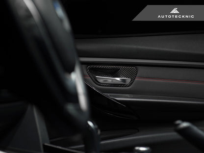 AutoTecknic Dry Carbon Interior Door Handle Trim Set - BMW F-Chassis-Interior-Silicon Valley Bimmer