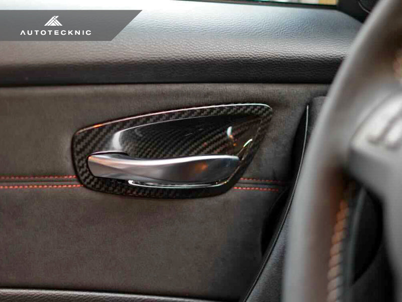 AutoTecknic Dry Carbon Interior Door Handle Trim Set - E82 1M | 1-Series-Interior-Silicon Valley Bimmer