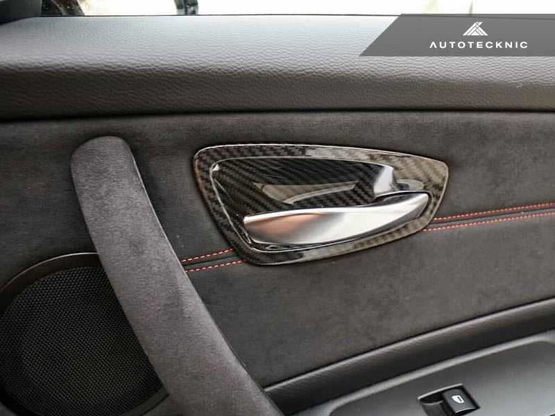 AutoTecknic Dry Carbon Interior Door Handle Trim Set - E82 1M | 1-Series-Interior-Silicon Valley Bimmer