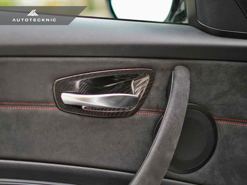 AutoTecknic Dry Carbon Interior Door Handle Trim Set - E82 1M | 1-Series-Interior-Silicon Valley Bimmer