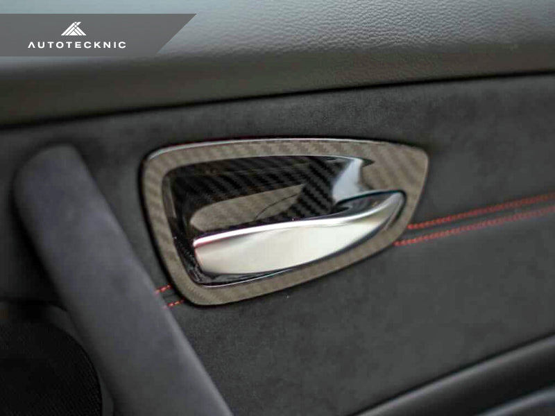 AutoTecknic Dry Carbon Interior Door Handle Trim Set - E82 1M | 1-Series-Interior-Silicon Valley Bimmer