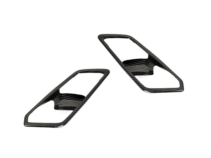 AutoTecknic Dry Carbon Interior Door Handle Trim Set - G20 3-Series-Interior-Silicon Valley Bimmer