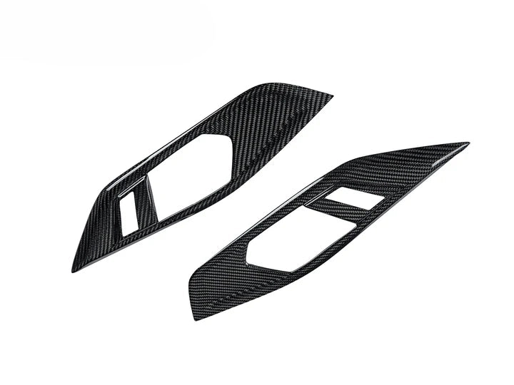 AutoTecknic Dry Carbon Interior Door Handle Trim Set - G22 4-Series-Interior-Silicon Valley Bimmer